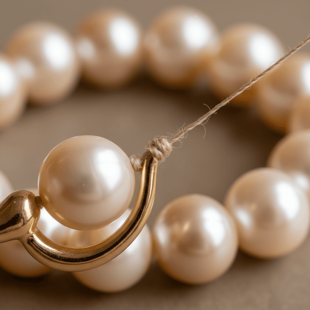 Necklace clasp repair before and after
